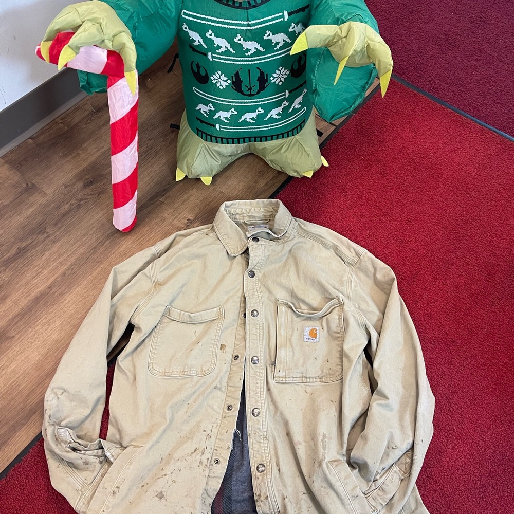 Carhartt Khaki Button-Up Shirt